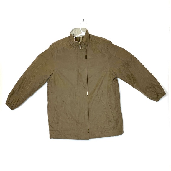 Vintage Braetan sz L Cappuccino Brown Women’s Coat Poly/Nylon blend Outer 22x31” - Picture 1 of 12